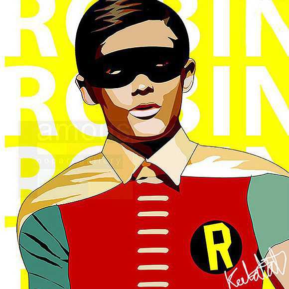 Robin : cartoon | imágenes Pop-Art personajes DC-Comics