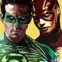 The Flash & Green Lantern | images Pop-Art personnages DC-Comics