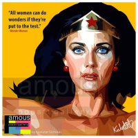 Wonder Woman : ver1 | imágenes Pop-Art personajes DC-Comics