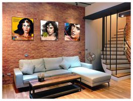 Wonder Woman : ver1 | Pop-Art paintings DC-Comics characters