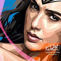 Wonder Woman : ver3 | imágenes Pop-Art personajes DC-Comics