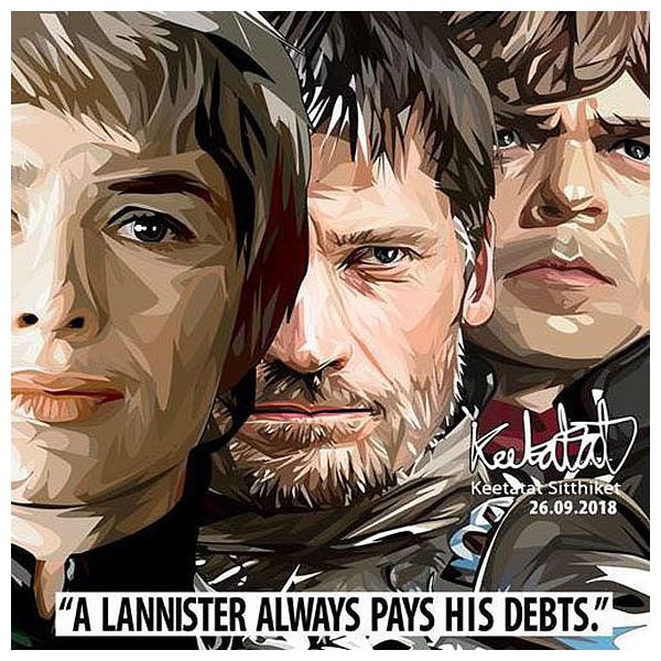 Lannister Family | Pop-Art paintings Movie-TV TV-series