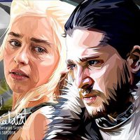 Jon Snow & Daenerys | Pop-Art paintings Movie-TV TV-series