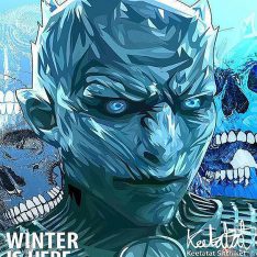 Night King : "Winter is Here" | images Pop-Art Cinéma-TV séries-TV