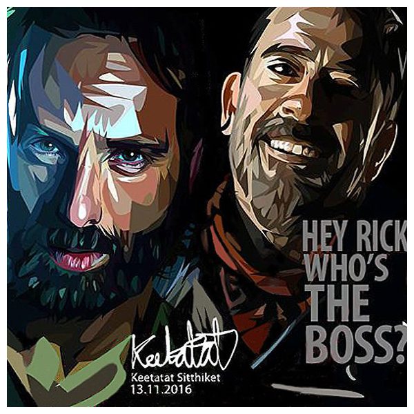 Rick & Negan | Pop-Art paintings Movie-TV TV-series