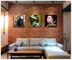 Boba Fett : Green | Pop-Art paintings Star-Wars characters