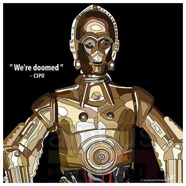 C3PO : ver1 | images Pop-Art personnages Star-Wars
