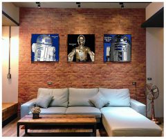 C3PO : ver1 | Pop-Art paintings Star-Wars characters