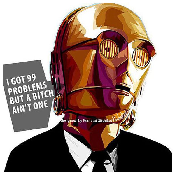 C3PO : ver2 | imatges Pop-Art personatges Star-Wars