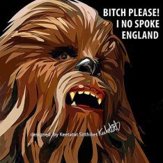 Chewie : Black | images Pop-Art personnages Star-Wars
