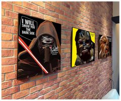 Chewie : yellow | imágenes Pop-Art personajes Star-Wars