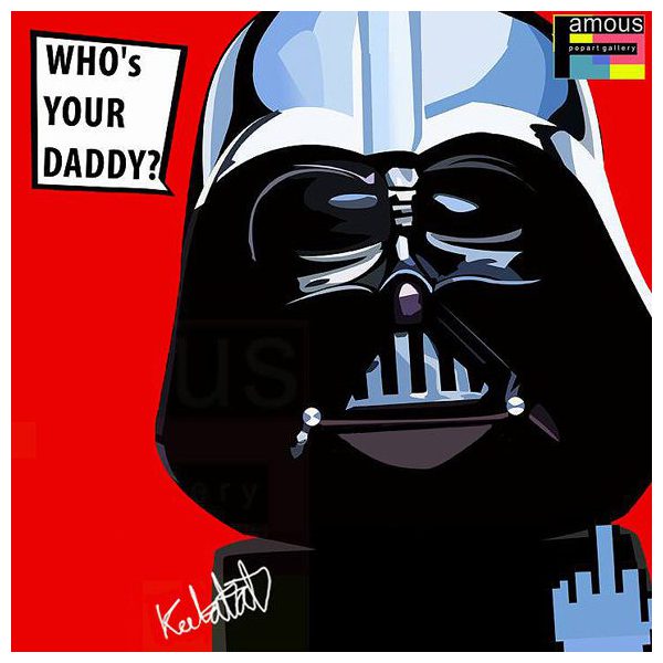 Darth Vader : Red/Daddy | images Pop-Art personnages Star-Wars