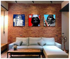 Darth Vader : Red/Daddy | Pop-Art paintings Star-Wars characters