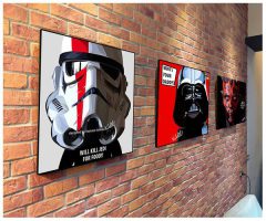 Darth Vader : Red/Daddy | imágenes Pop-Art personajes Star-Wars