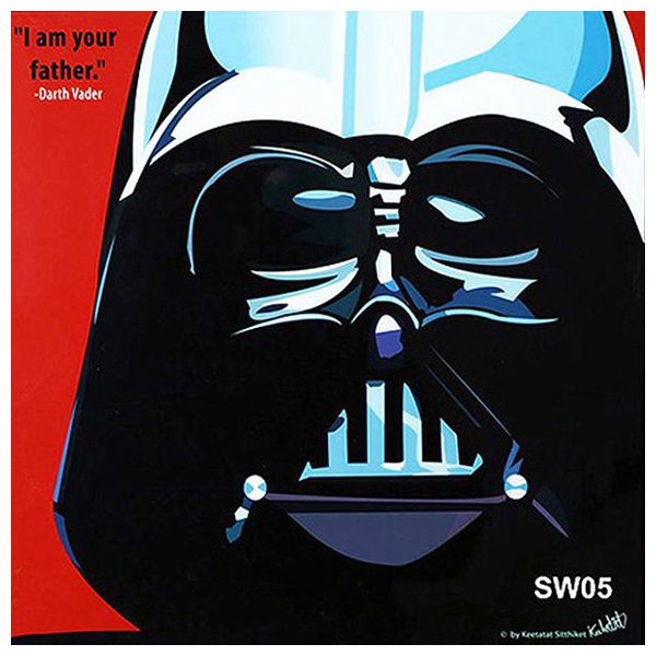 Darth Vader : Red/Father | imágenes Pop-Art personajes Star-Wars