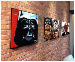 Darth Vader : Red/Father | imágenes Pop-Art personajes Star-Wars
