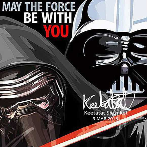 Darth Vader & Kylo Ren | images Pop-Art personnages Star-Wars