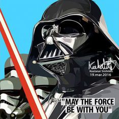 Darth Vader & Storm Trooper | images Pop-Art personnages Star-Wars