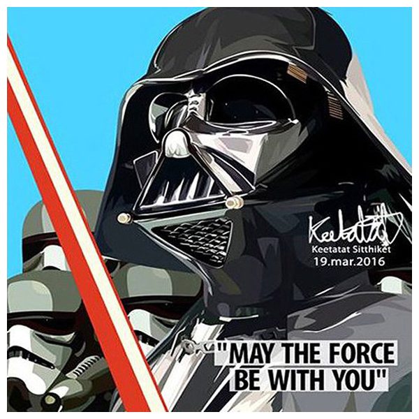 Darth Vader & Storm Trooper | imágenes Pop-Art personajes Star-Wars