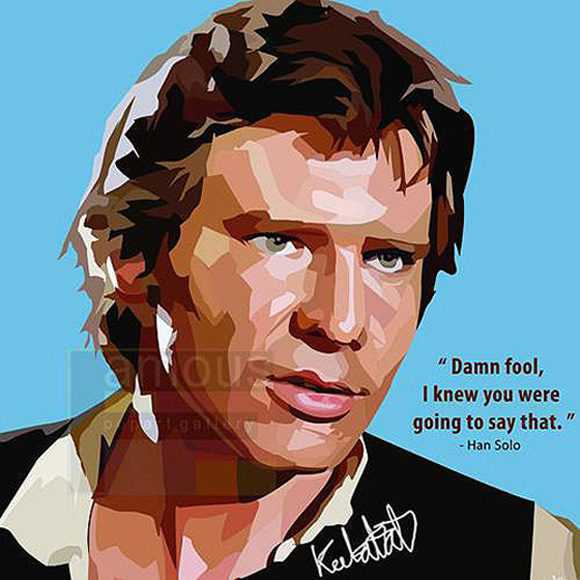 Han Solo | Pop-Art paintings Star-Wars characters