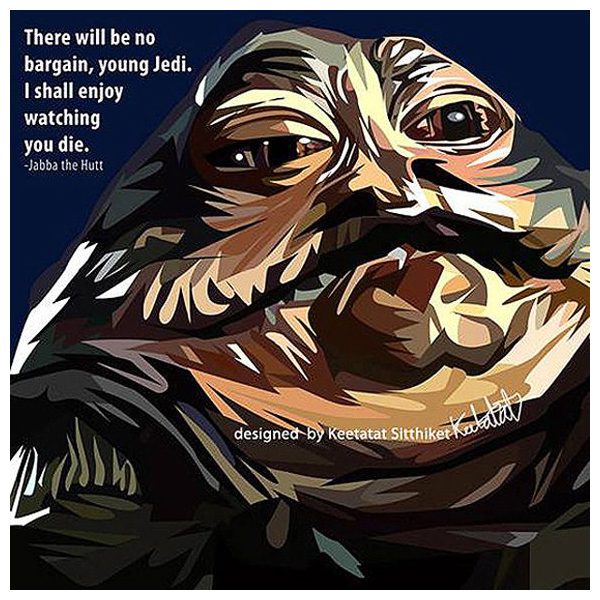 Jabba The Hut | imágenes Pop-Art personajes Star-Wars