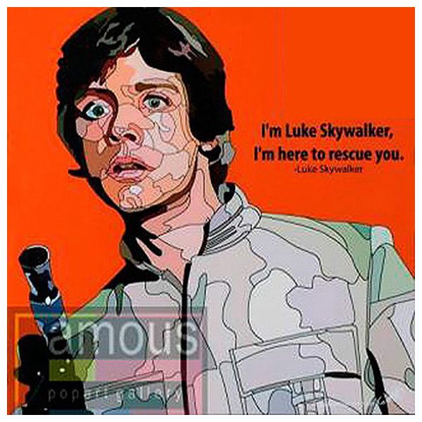 Luke Skywalker : ver1 | Pop-Art paintings Star-Wars characters