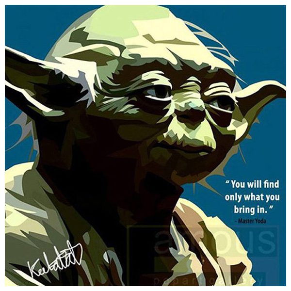 Master Yoda | Pop-Art paintings Star-Wars characters