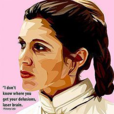 Princess Leia : ver1 | images Pop-Art personnages Star-Wars