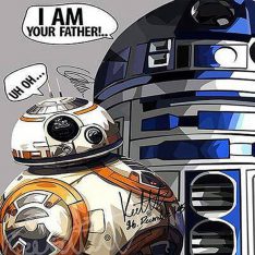 R2D2 & BB8 | images Pop-Art personnages Star-Wars