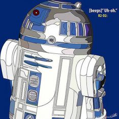 R2D2 : ver1 | images Pop-Art personnages Star-Wars