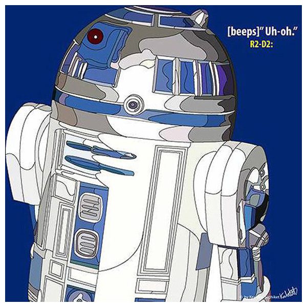 R2D2 : ver1 | Pop-Art paintings Star-Wars characters