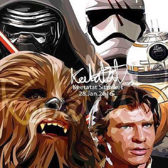 Star Wars Group | images Pop-Art personnages Star-Wars