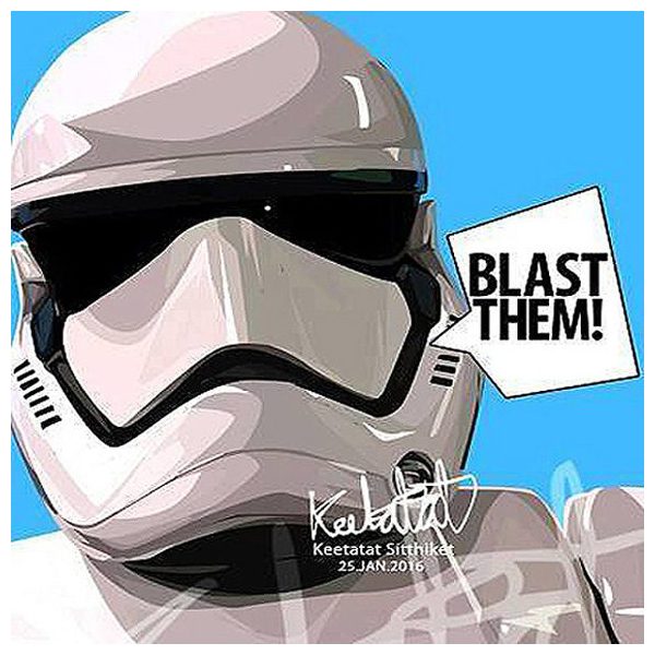 Storm Trooper : Blast them | imágenes Pop-Art personajes Star-Wars