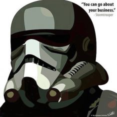 Storm Trooper : ver1 | images Pop-Art personnages Star-Wars