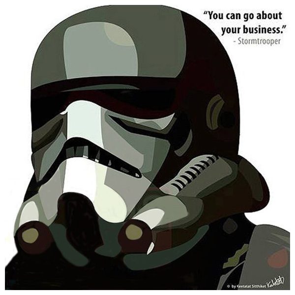 Storm Trooper : ver1 | Pop-Art paintings Star-Wars characters