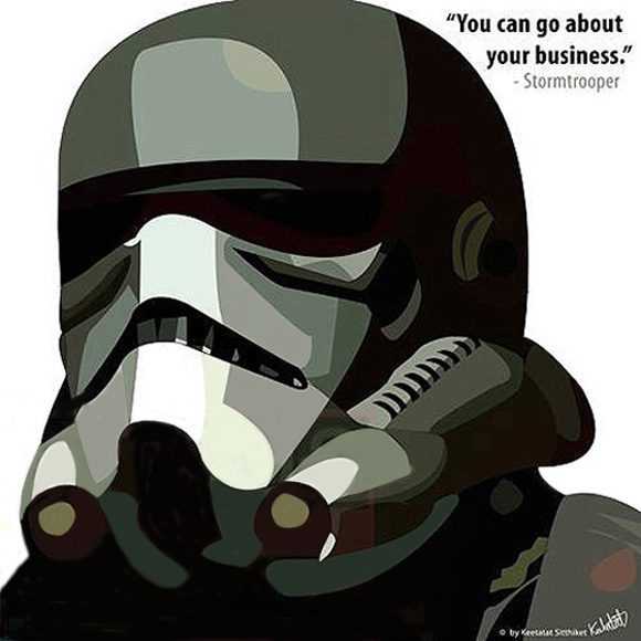 Storm Trooper : ver1 | imágenes Pop-Art personajes Star-Wars