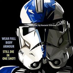 Storm Trooper : ver4 | Pop-Art paintings Star-Wars characters