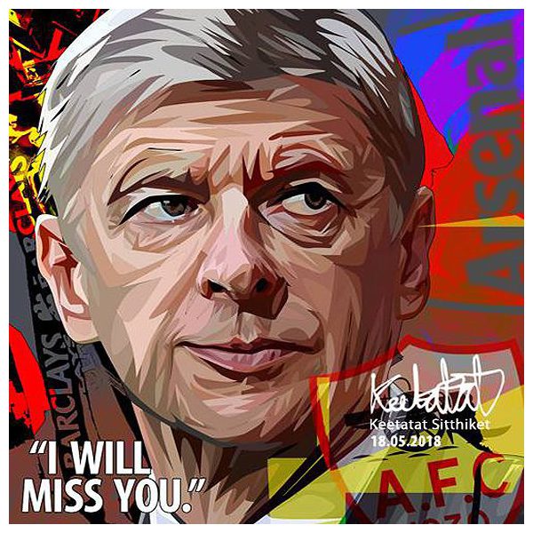 Arsène Wenger : ver2 | imágenes Pop-Art Deportes fútbol
