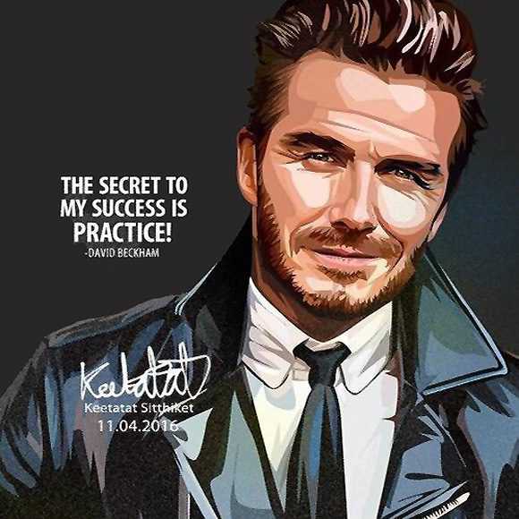 David Beckham : secret | imágenes Pop-Art Deportes fútbol