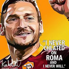 Francesco Totti : ver2 | Pop-Art paintings Sports football