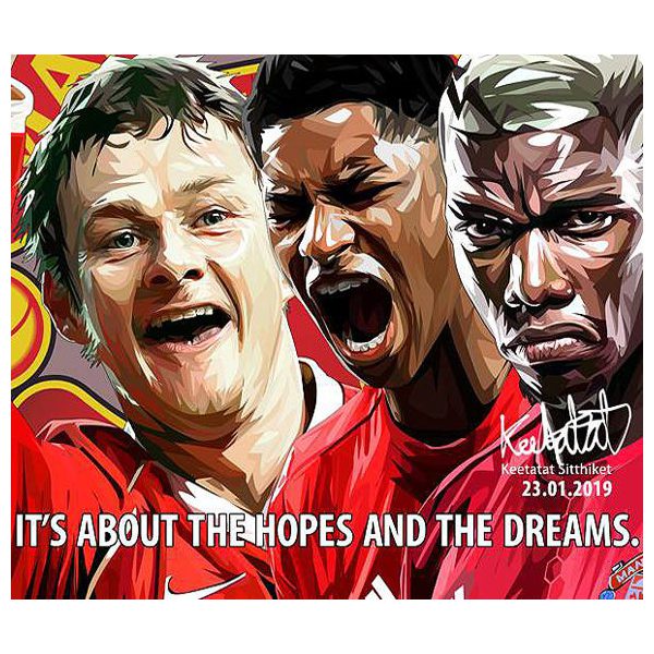 The hopes and the dreams | Pop-Art paintings Sports football