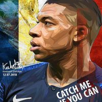 Kylian Mbappé | imágenes Pop-Art Deportes fútbol
