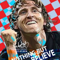 Luka Modric | Pop-Art paintings Sports football