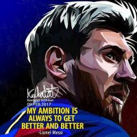 Lionel Messi : ver3 my ambition | imágenes Pop-Art Deportes fútbol