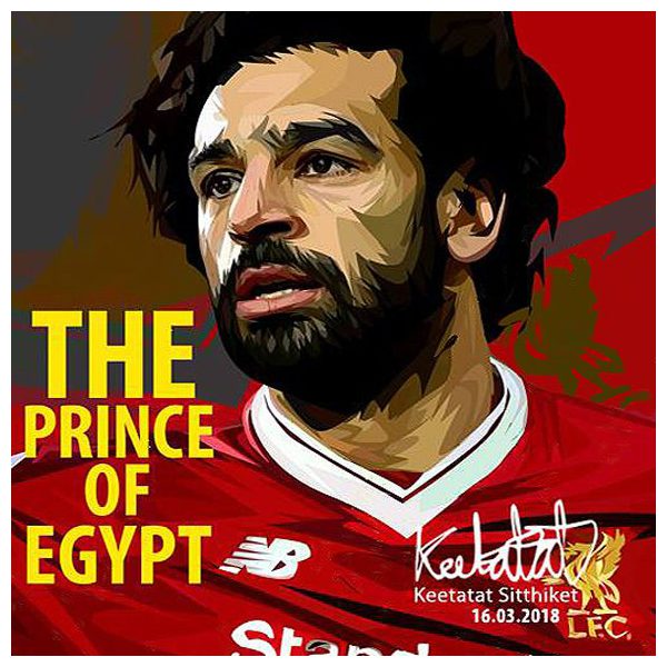 Mohamed Salah | Pop-Art paintings Sports football