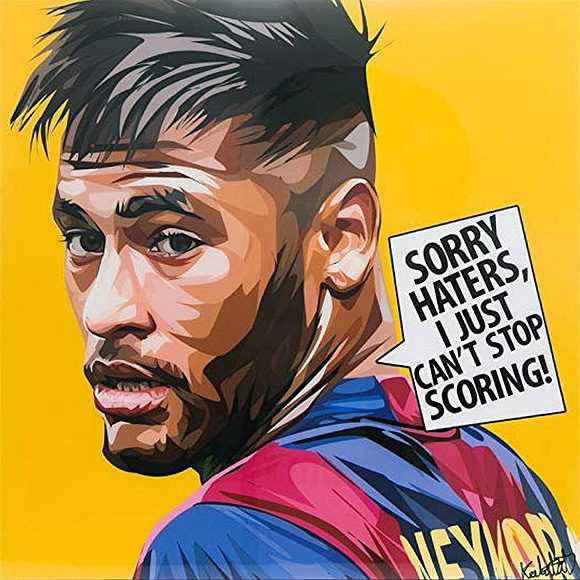 Neymar jr - Barça | Pop-Art paintings Sports football