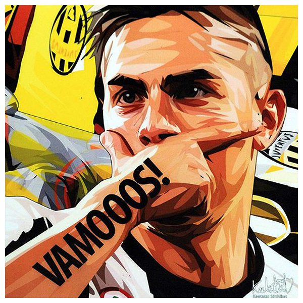 Paulo Dybala | Pop-Art paintings Sports football