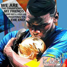 Paul Pogba : we are the champions | Pop-Art paintings Sports football