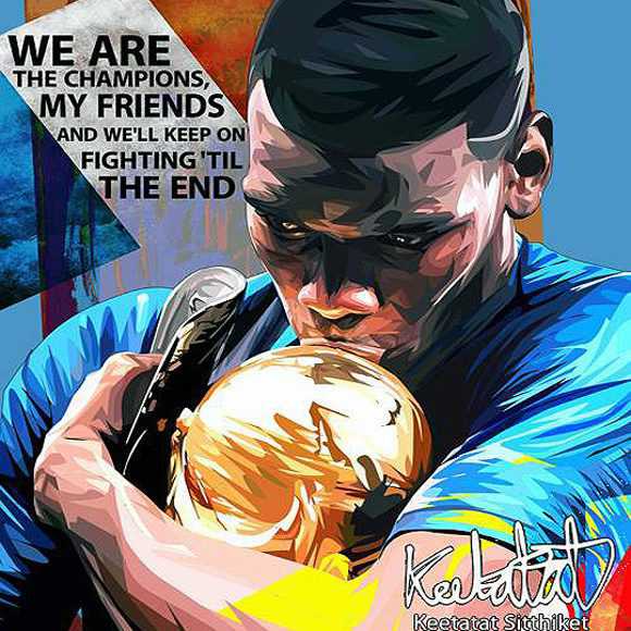 Paul Pogba : we are the champions | imágenes Pop-Art Deportes fútbol