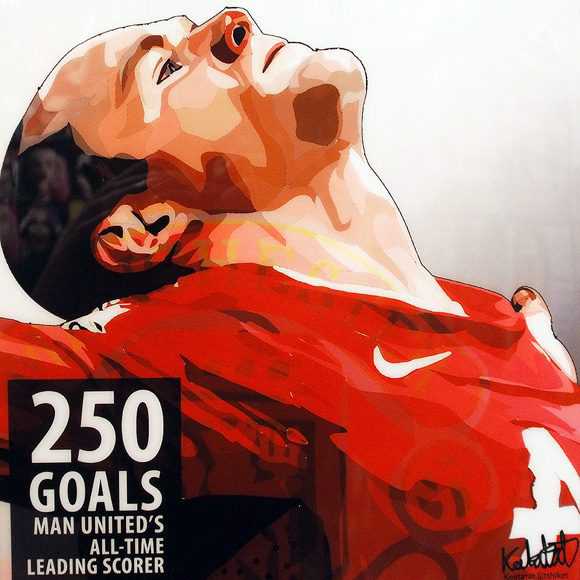 Rooney 250 GOALS | Pop-Art paintings Sports football